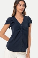 Blusa Manga Corta Galina