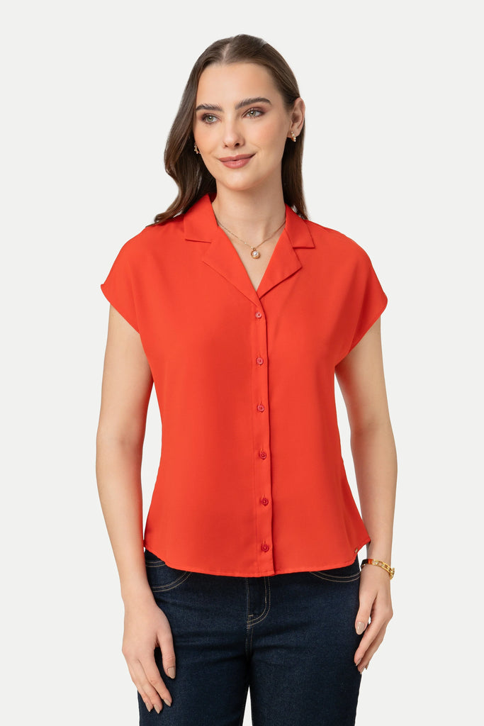 Camisa Manga Caida Dilay CAMISAS MOIXX Rojo S 