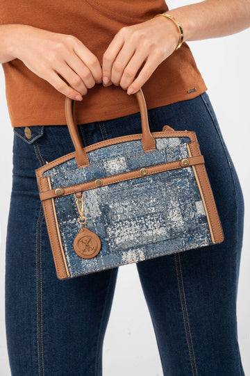 Cartera Print Denim Mediano CARTERAS MOIXX Azul 