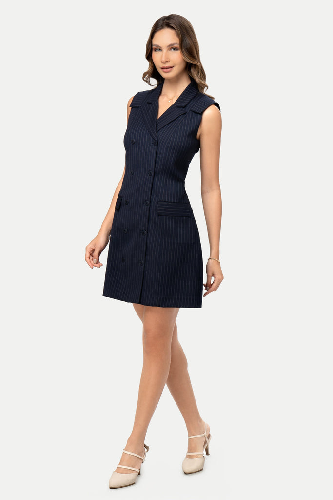 Vestido Sastre Tifany VESTIDOS MOIXX Azul S 