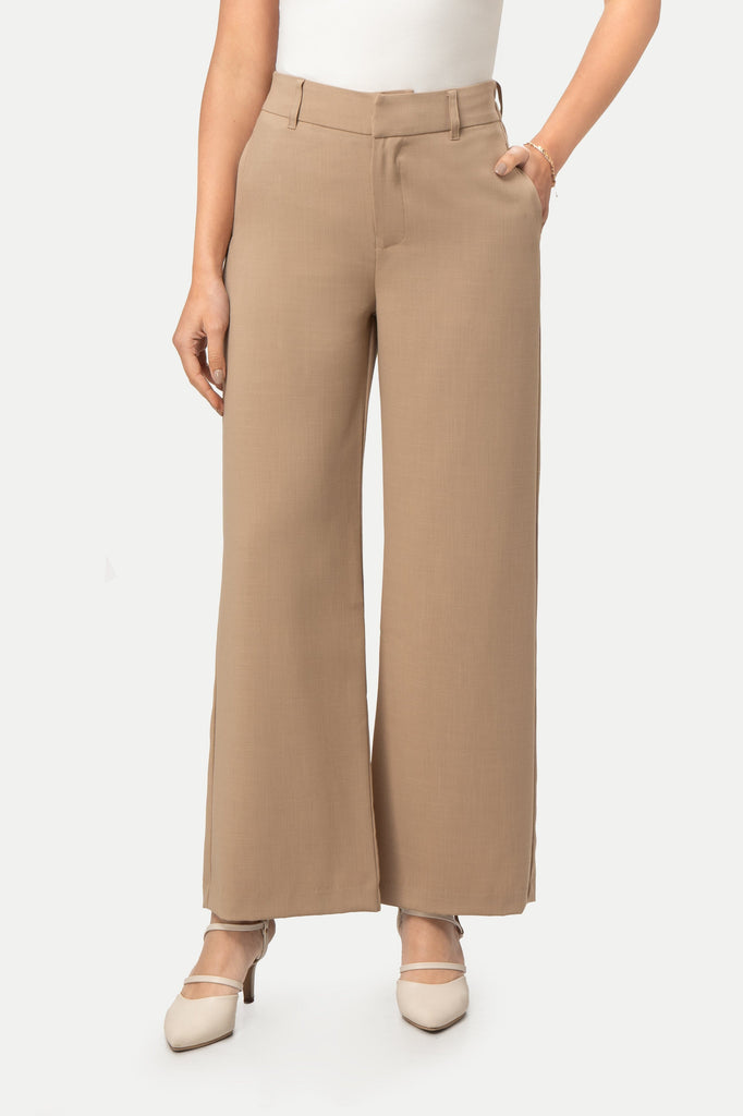 Pantalon Wide Leg Ann PANTALONES MOIXX Beige S 