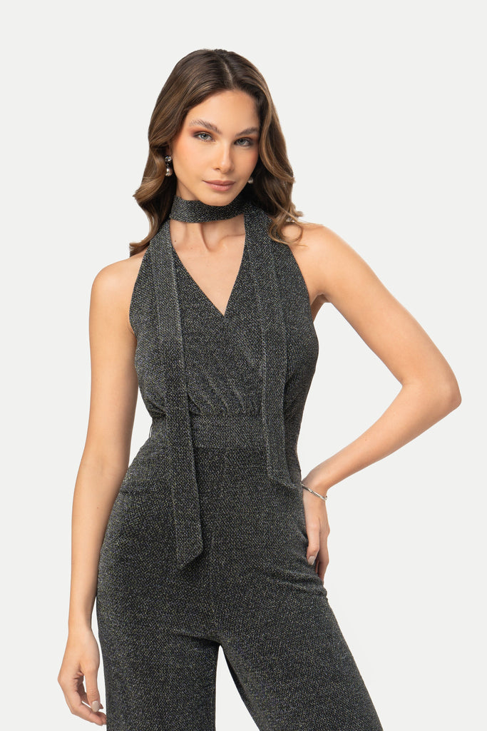 Enterizo Cuello Halter Idalis ENTERIZOS MOIXX Gris S 