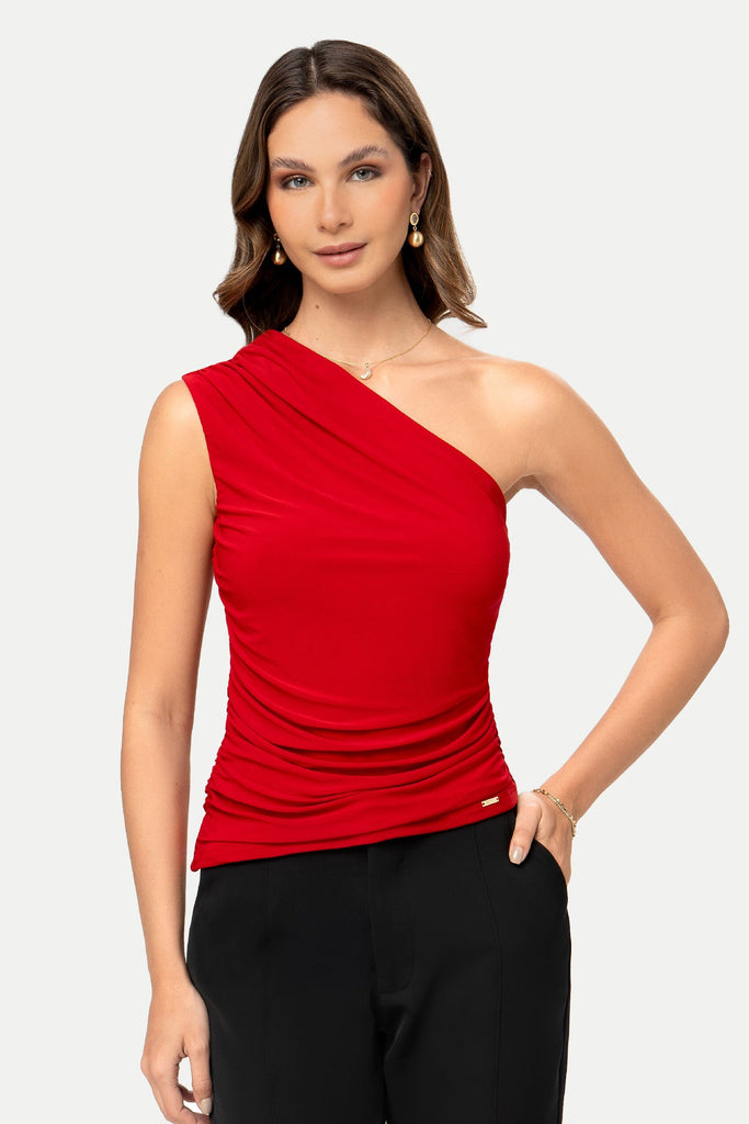 Polo One Shoulder Janne POLOS MOIXX Rojo S 