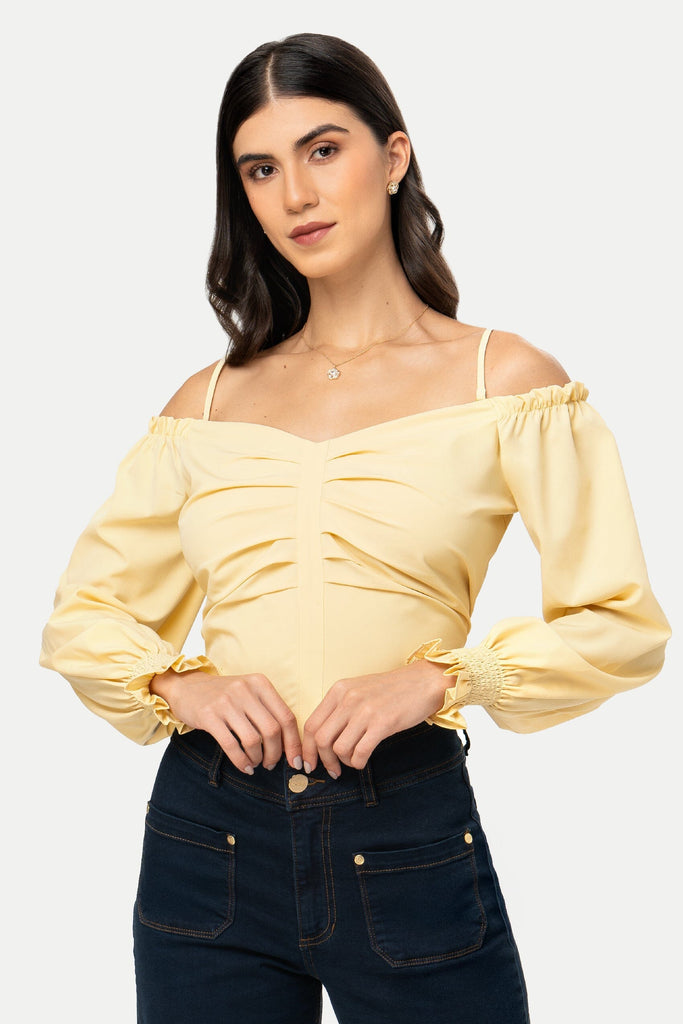 Blusa Off Shoulder Nudis BLUSAS MOIXX Amarillo S 