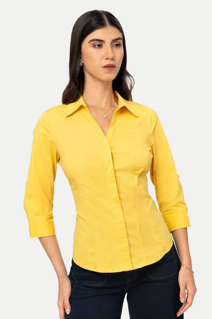 Camisa Manga 3/4 Bonnie BLUSAS MOIXX Amarillo S 