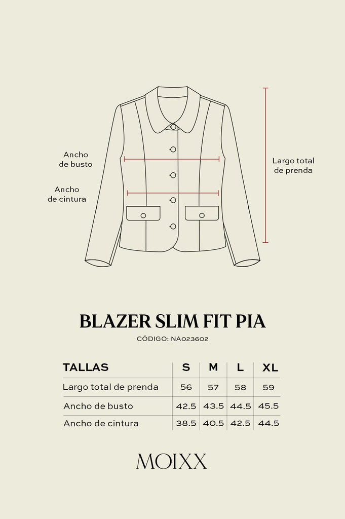 Blazer Slim Fit Pia BLAZERS MOIXX 