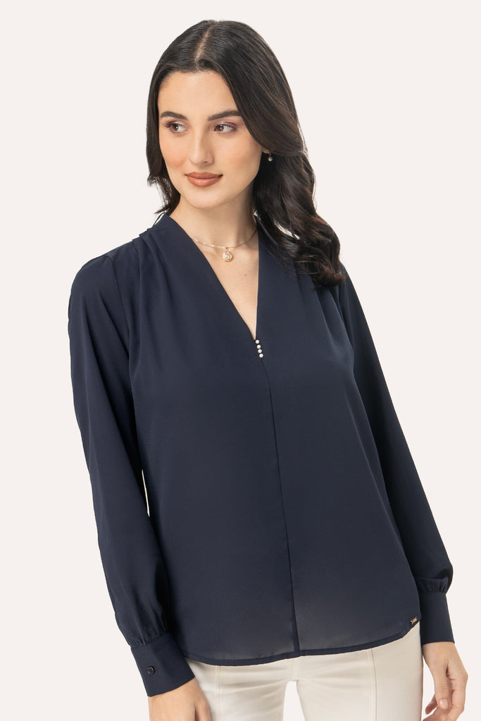 Blusa Manga Larga Melody BLUSAS MOIXX Azul S 