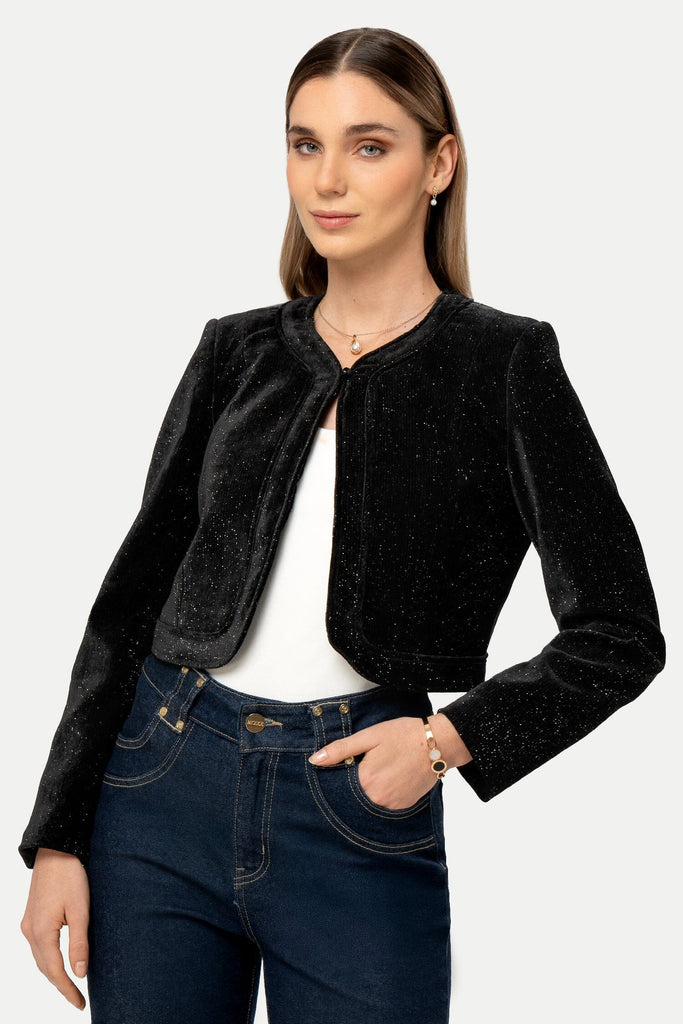 Blazer Cropped Fit Anahi BLAZERS MOIXX Negro S 
