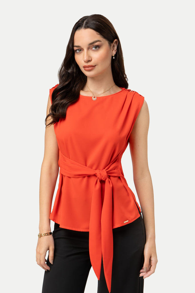 Blusa Manga Cero Belly BLUSAS MOIXX Rojo S 