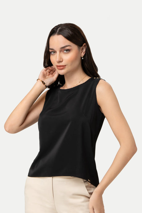 Blusa Manga Cero Elba BLUSAS MOIXX Negro XS 