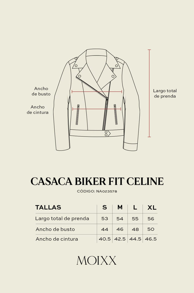 Casaca Biker Fit Celine CASACAS MOIXX 