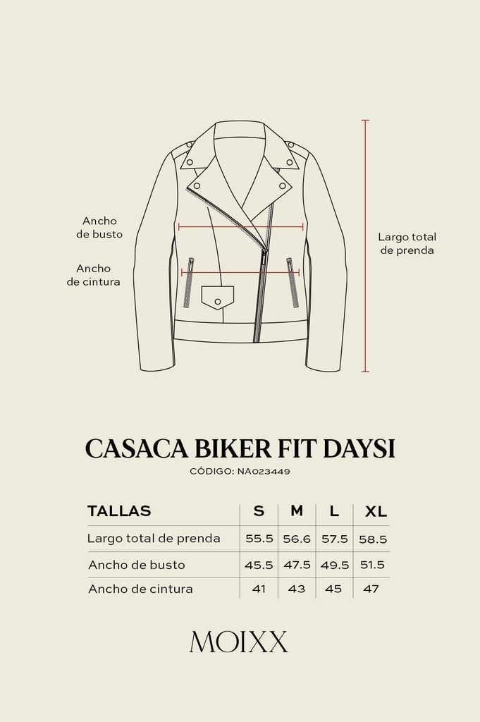 Casaca Biker Fit Daysi CASACAS MOIXX 