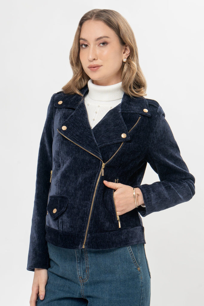 Casaca Biker Fit Daysi CASACAS MOIXX Azul S 