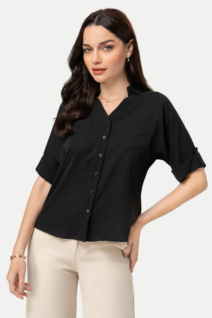 Camisa Manga 3/4 Bilbao CAMISAS MOIXX Negro S 