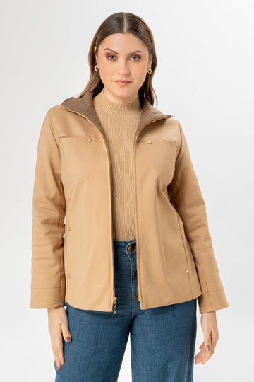 Casaca Cuello Alto Danna CASACAS MOIXX Beige S 