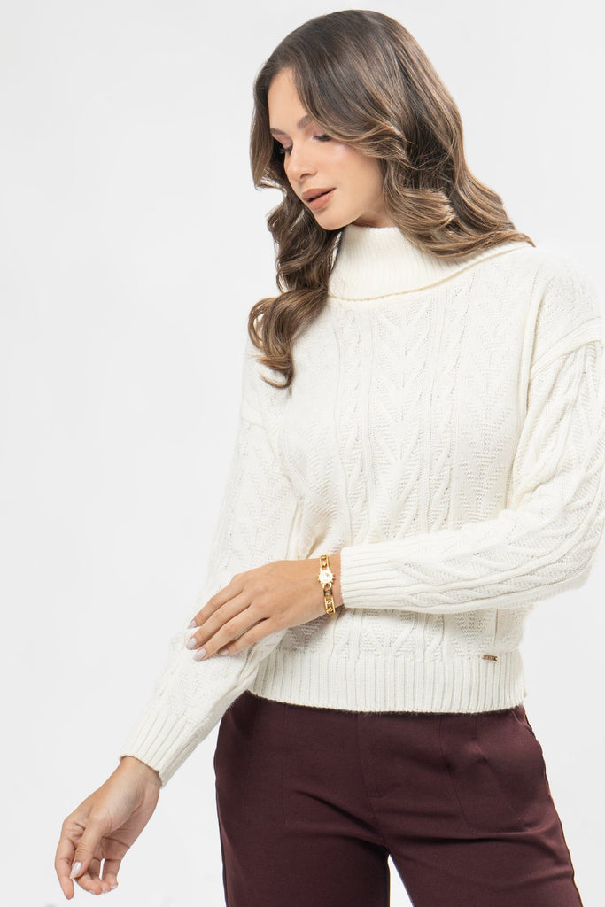 Chompa Cuello Tortuga Genova CHOMPAS MOIXX Blanco S 