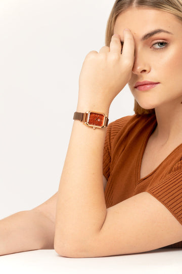 Reloj Solange Imantado Elegante - Marron RELOJES MOIXX 