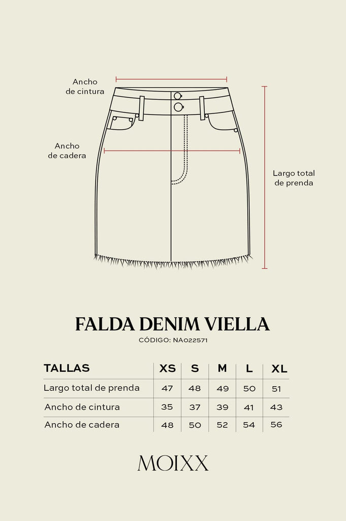 Falda Denim Viella FALDAS MOIXX 
