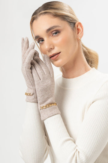 Guantes Valeska GUANTES MOIXX Beige S 