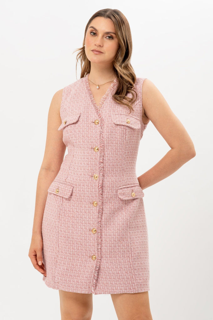 Midi Vestido Mara VESTIDOS MOIXX Rosado S 