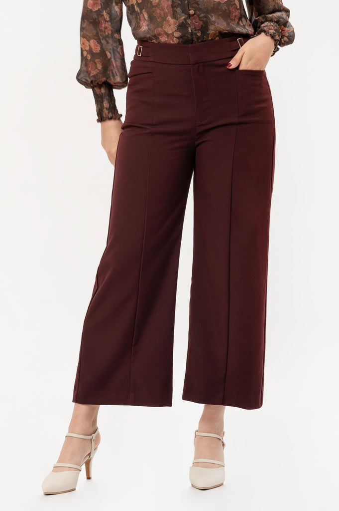 Pantalon Wide Leg Lailany PANTALONES MOIXX Rojo oscuro S 