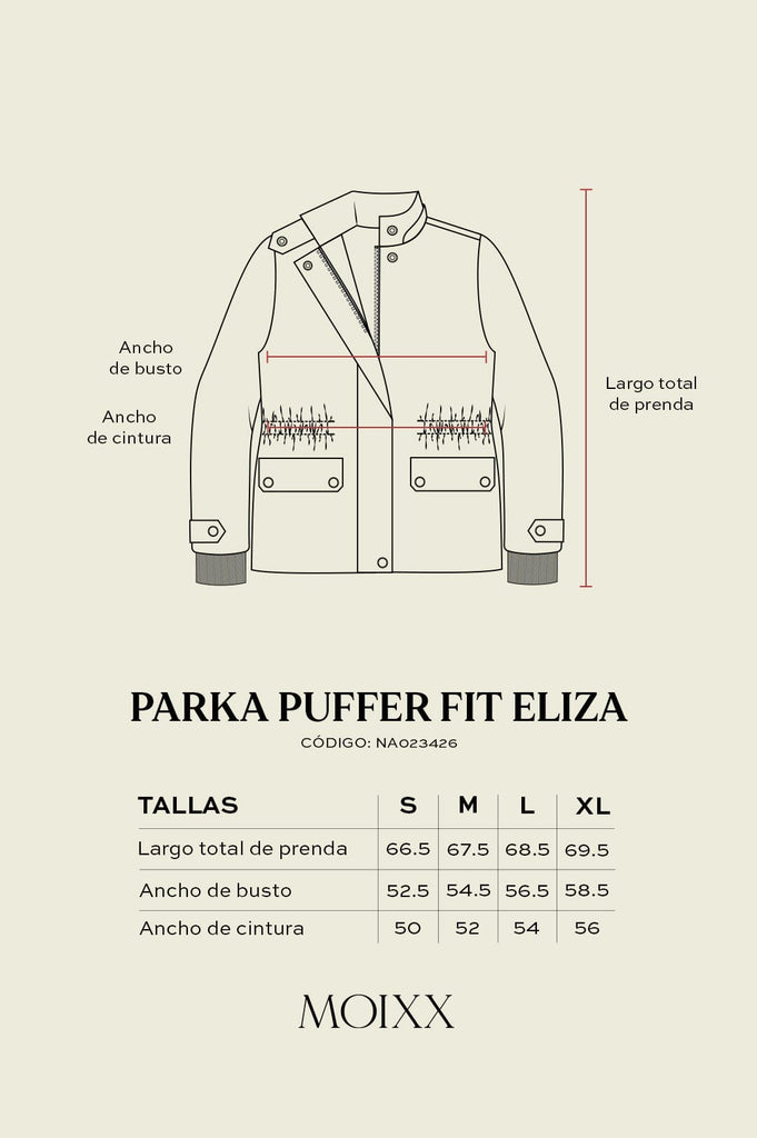 Parka Puffer Fit Eliza CASACAS MOIXX 