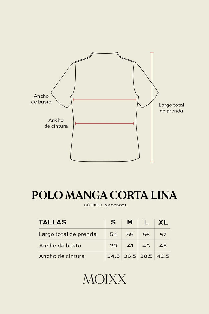 Polo Manga Corta Lina POLOS MOIXX 