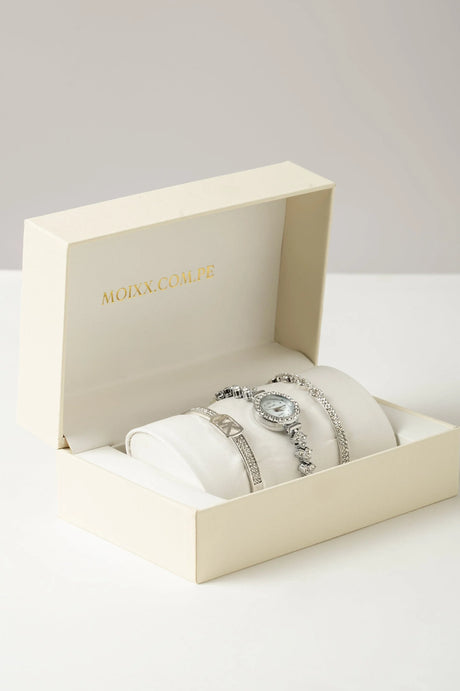 Reloj Aurora Pack RELOJES MOIXX Plateado 