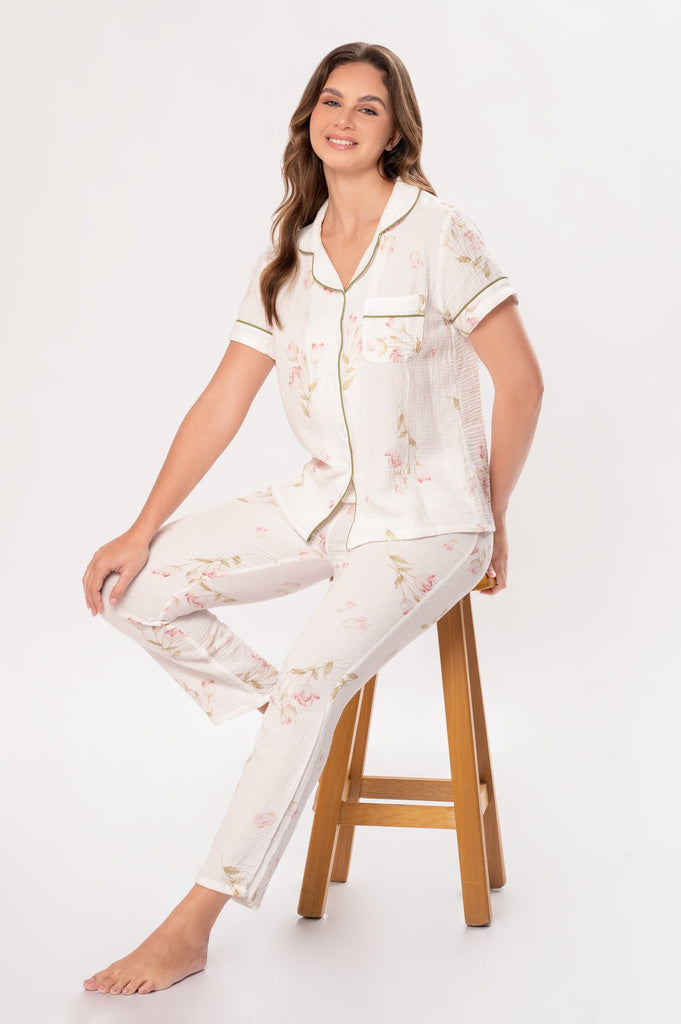 Pijama Set Gasa Rose PIJAMAS SUEN 