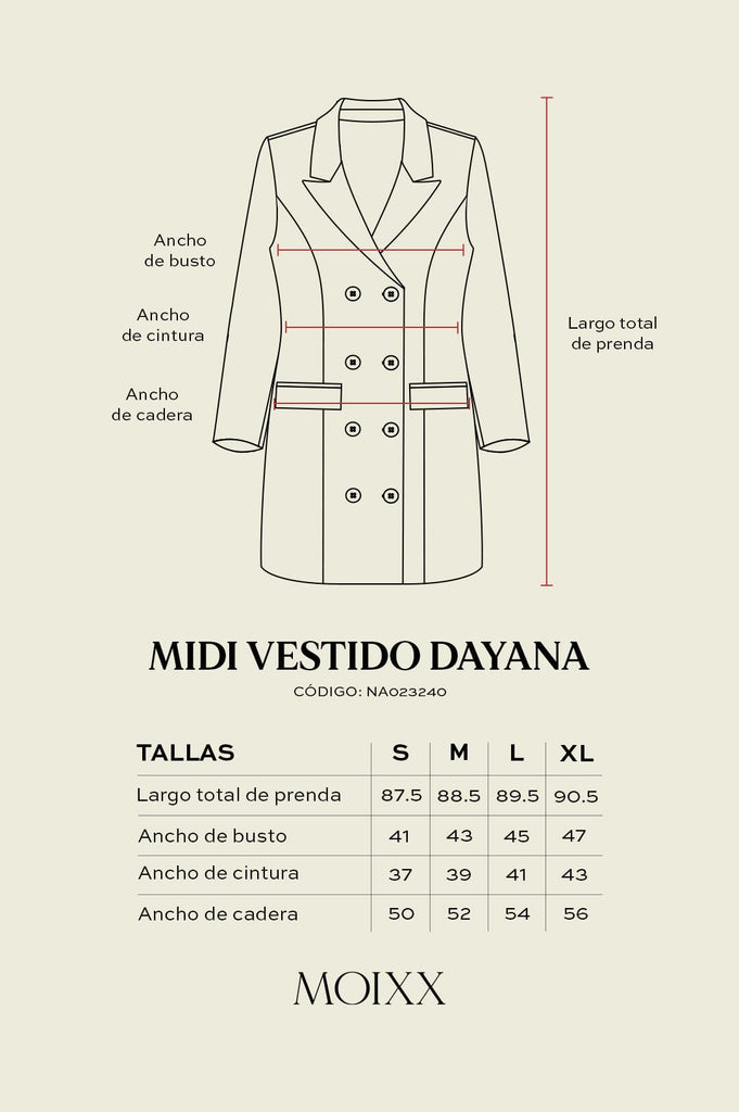Midi Vestido Dayana VESTIDOS MOIXX 