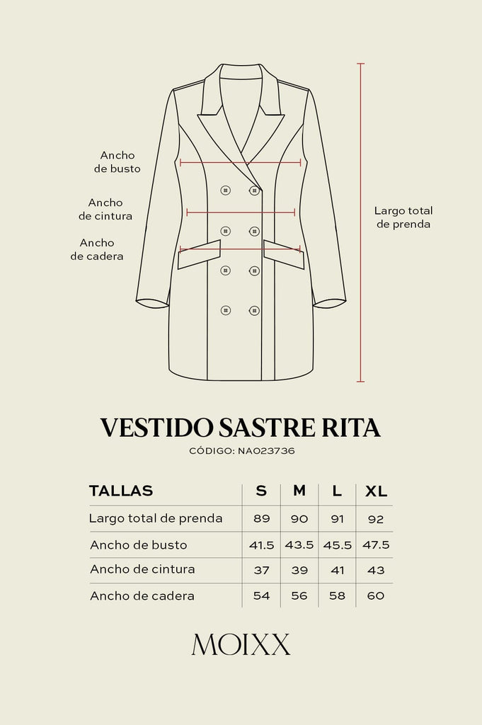 Vestido Sastre Rita VESTIDOS MOIXX 
