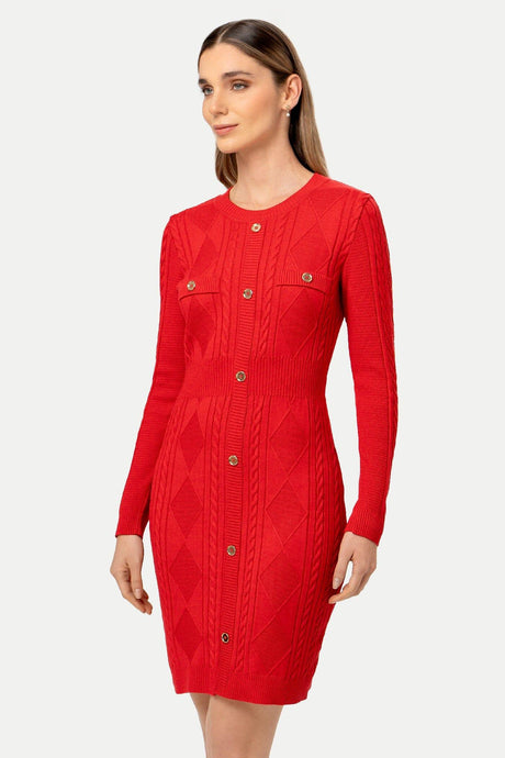 Vestido Tejido Manga Larga Leia VESTIDOS MOIXX 