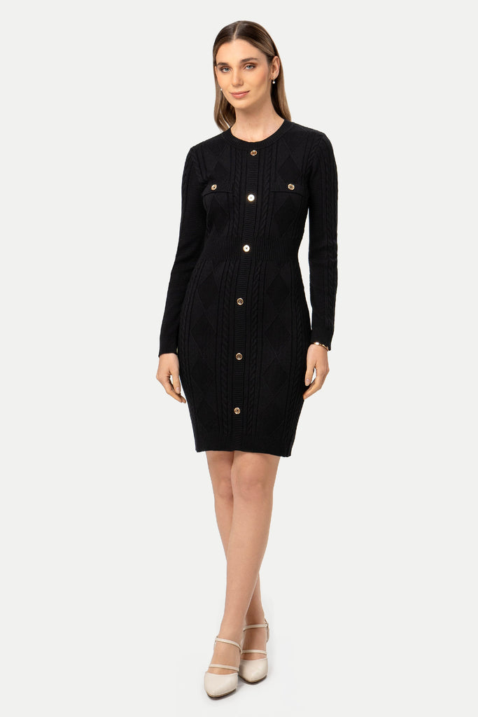 Vestido Tejido Manga Larga Leia VESTIDOS MOIXX 