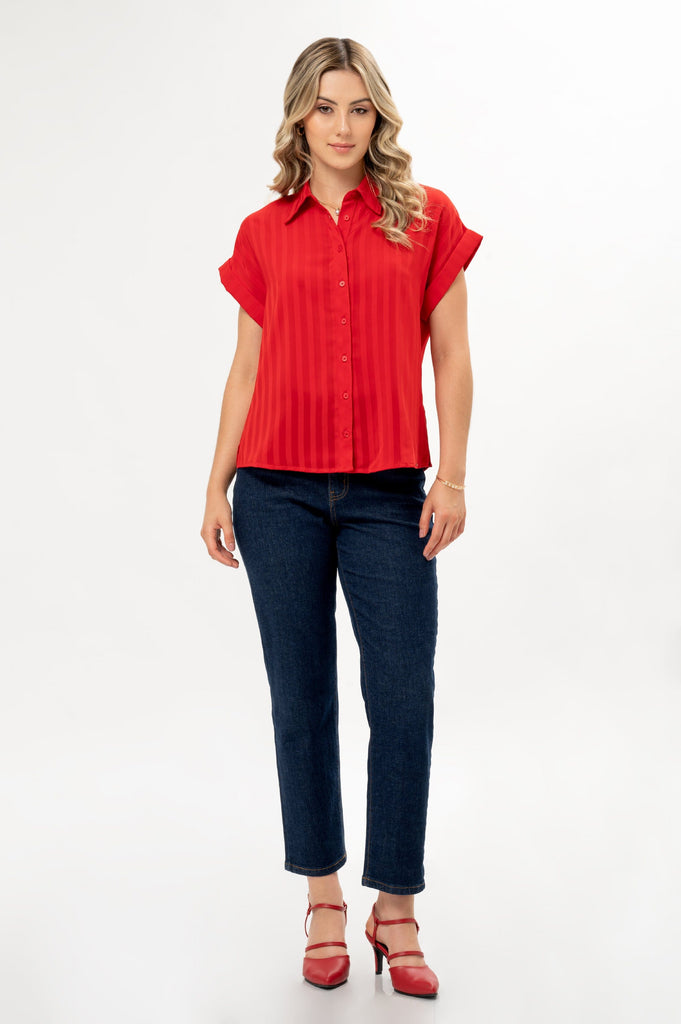 Camisa Elissa BLUSAS MOIXX Rojo S 